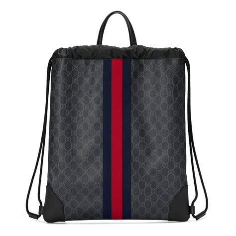 gucci drawstring backpack cheap|gucci backpack unisex.